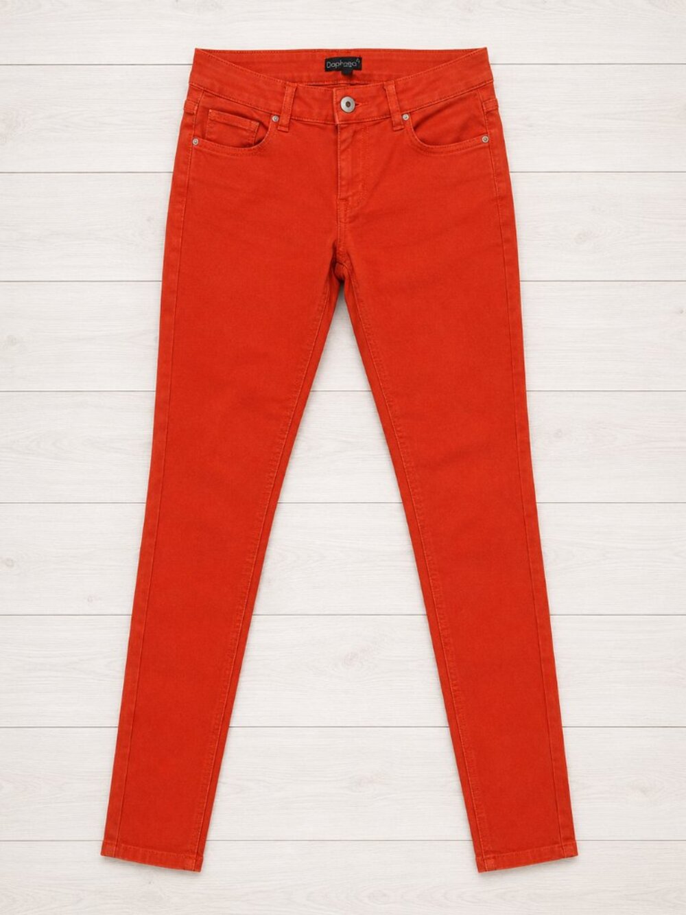 Daphnea Bright Coral Skinny Jeans Size Medium